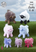 Load image into Gallery viewer, Tinsel Sheep Knitted in Tinsel Chunky &amp; Dollymix DK 9080

