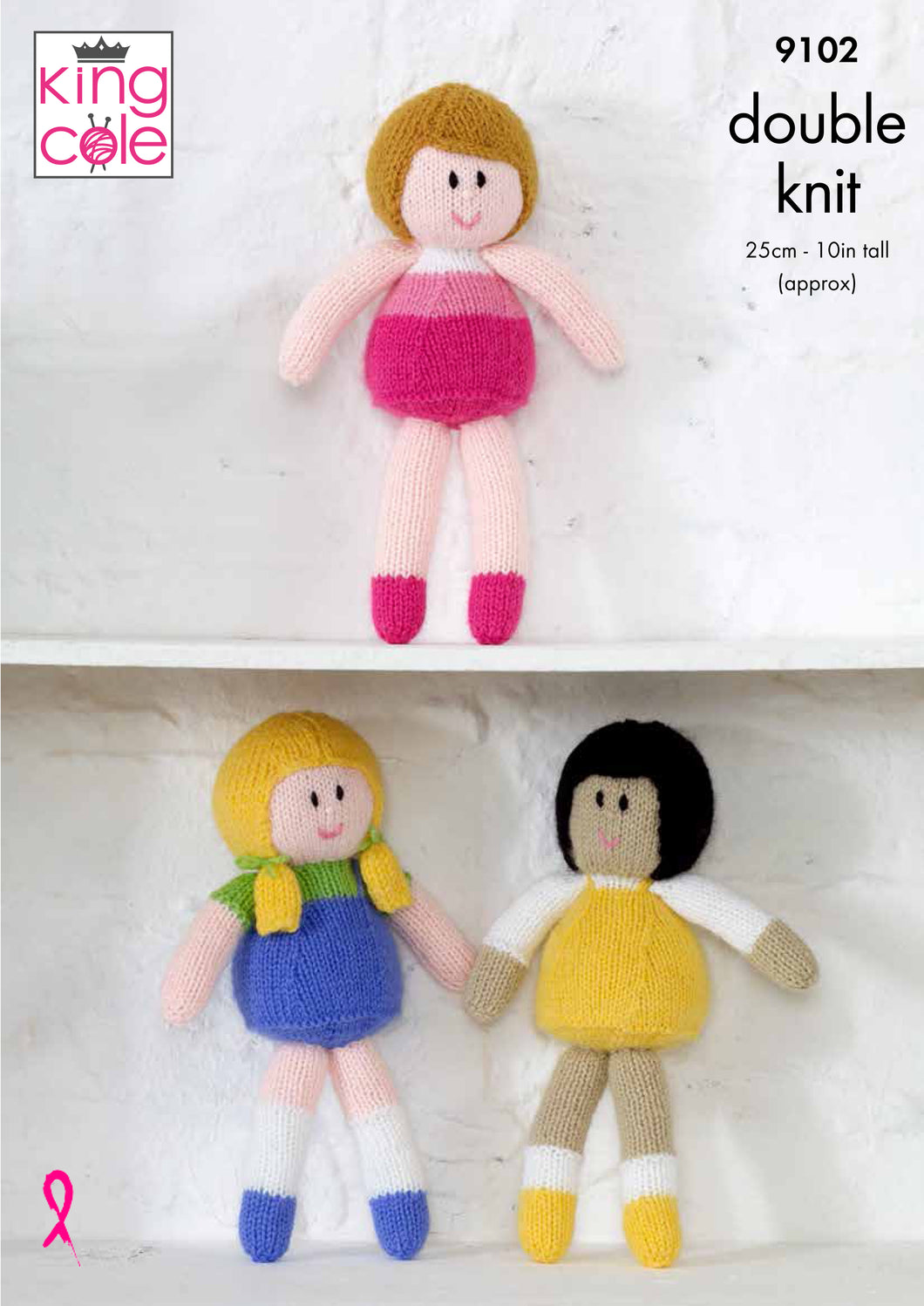 Dolls Knitted in Big Value DK 50g 9102