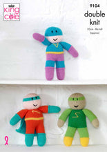 Load image into Gallery viewer, Superheroes Knitted in Big Value DK 50g 9104
