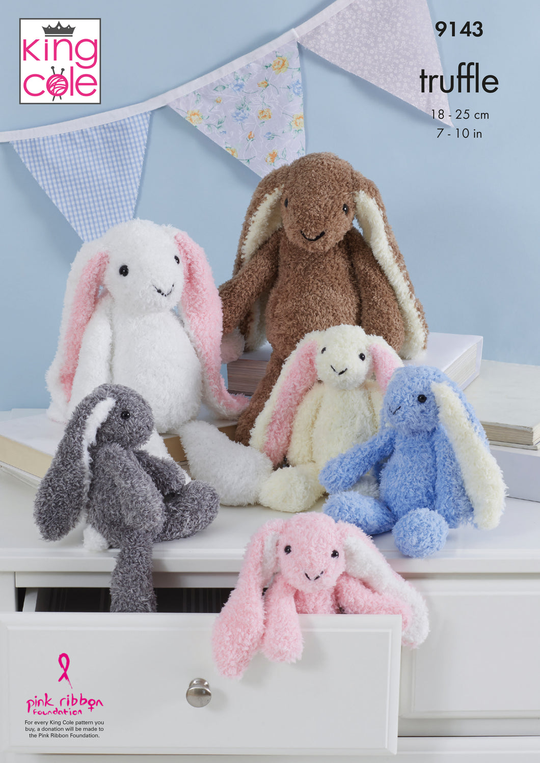 Rabbits Knitted in Truffle 9143