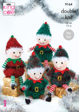 Load image into Gallery viewer, Playful Elves Knitted in Tinsel &amp; Big Value DK 50g 9164
