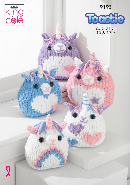 King Cole Unicorns Knitted in Toastie 9193