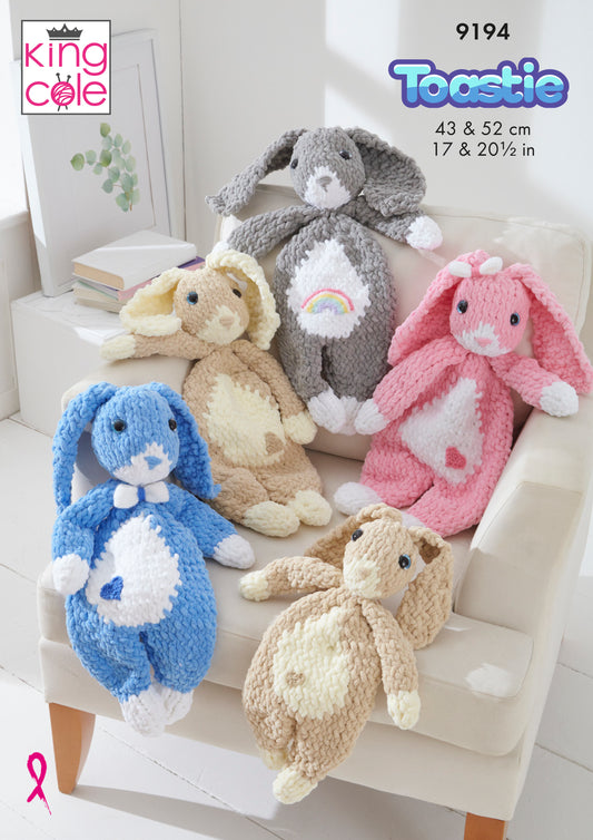 King Cole Snuggle Bunnies Knitted in Toastie 9194