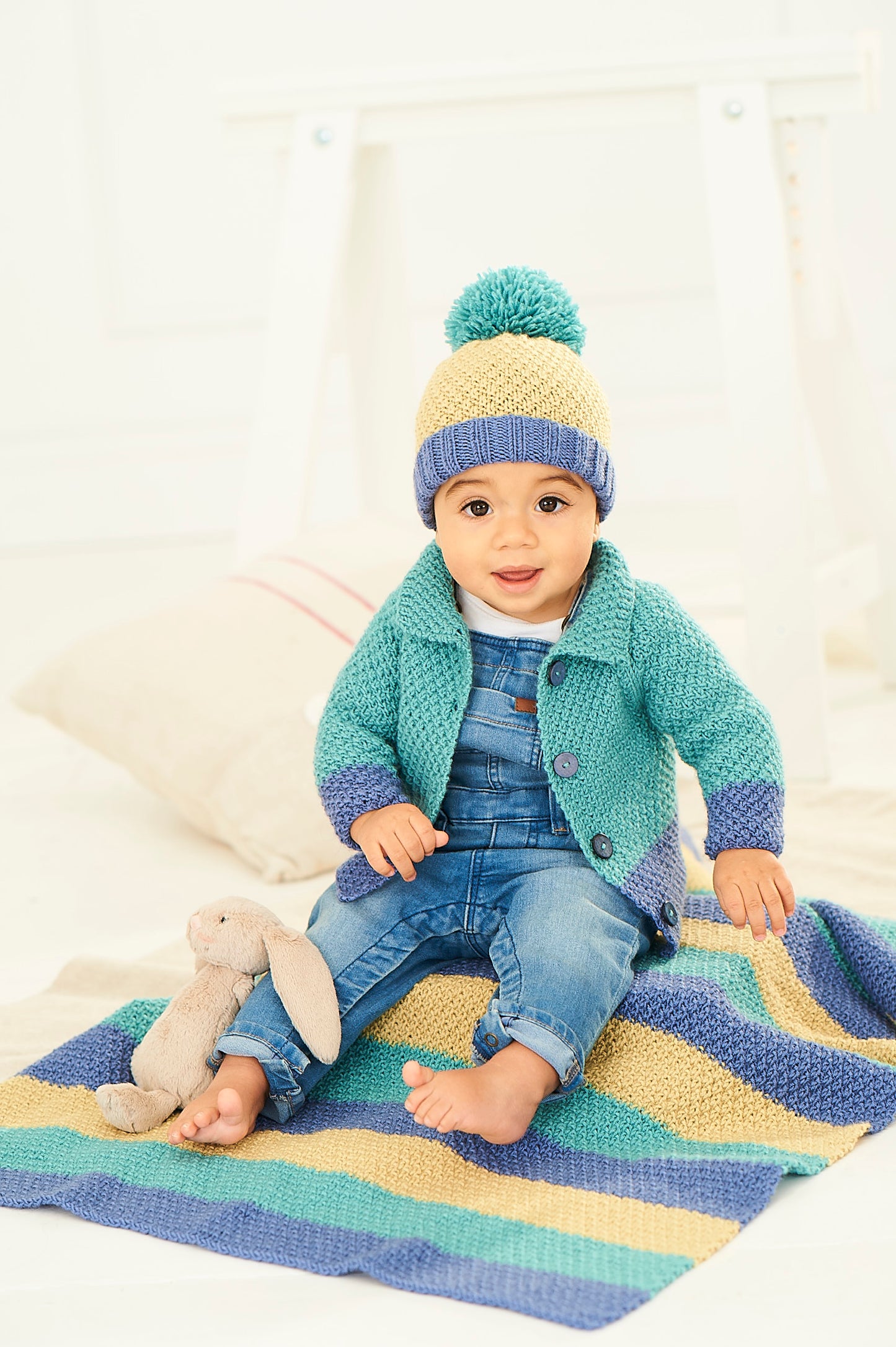 Stylecraft Pattern 9757 - Bambino DK Cardigan, Hat and Blanket