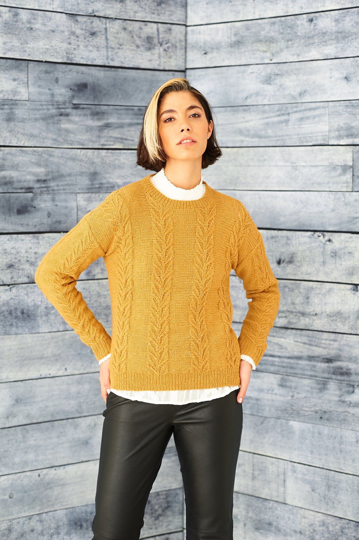 Stylecraft Pattern 9859 - ReCreate Round & Funnel Neck Sweaters DK