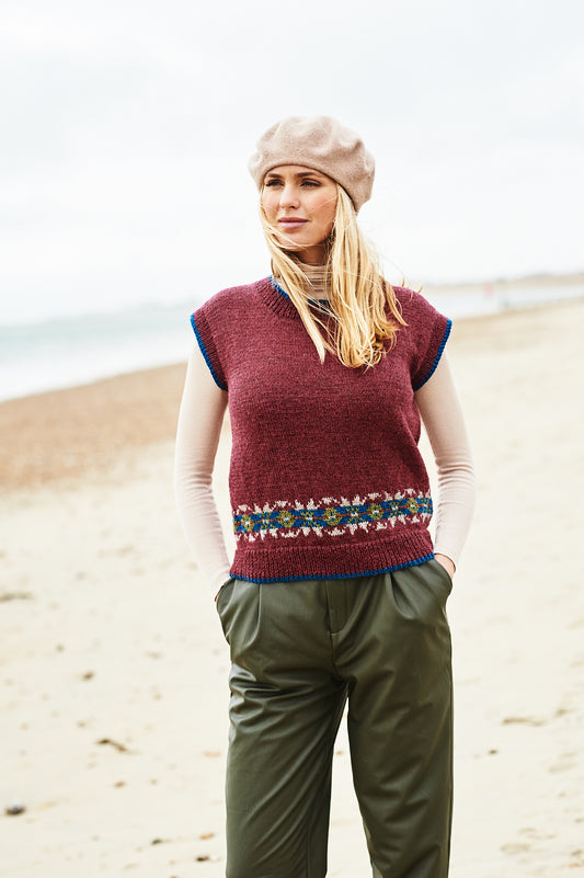 Pattern 9865 - Highland Heathers DK Round & V Neck Tank Tops DK