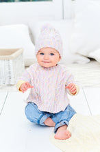 Load image into Gallery viewer, Pattern 9975 - Bambino DK, Sweet Dreams Poncho, Hat &amp; Blanket set
