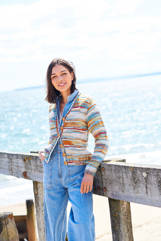 Stylecraft Pattern 10097 Chunky - For the Love of Stripes Cardigan & Tank Top