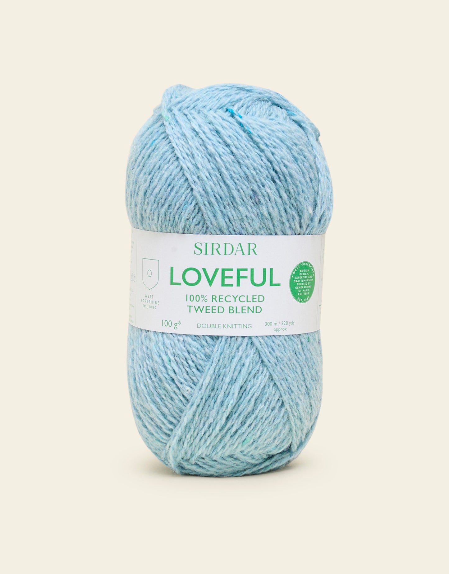 SIRDAR LOVEFUL 100% RECYCLED TWEED BLEND DK, 100G