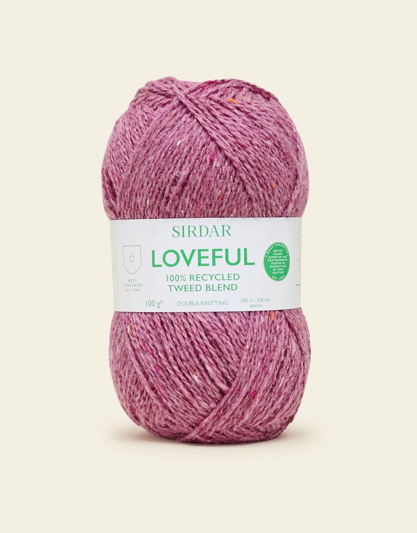 SIRDAR LOVEFUL 100% RECYCLED TWEED BLEND DK, 100G