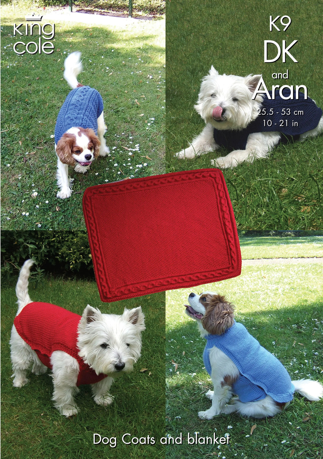 Dog Coats and Blankets Knitted with Big Value DK and Big Value Aran K9