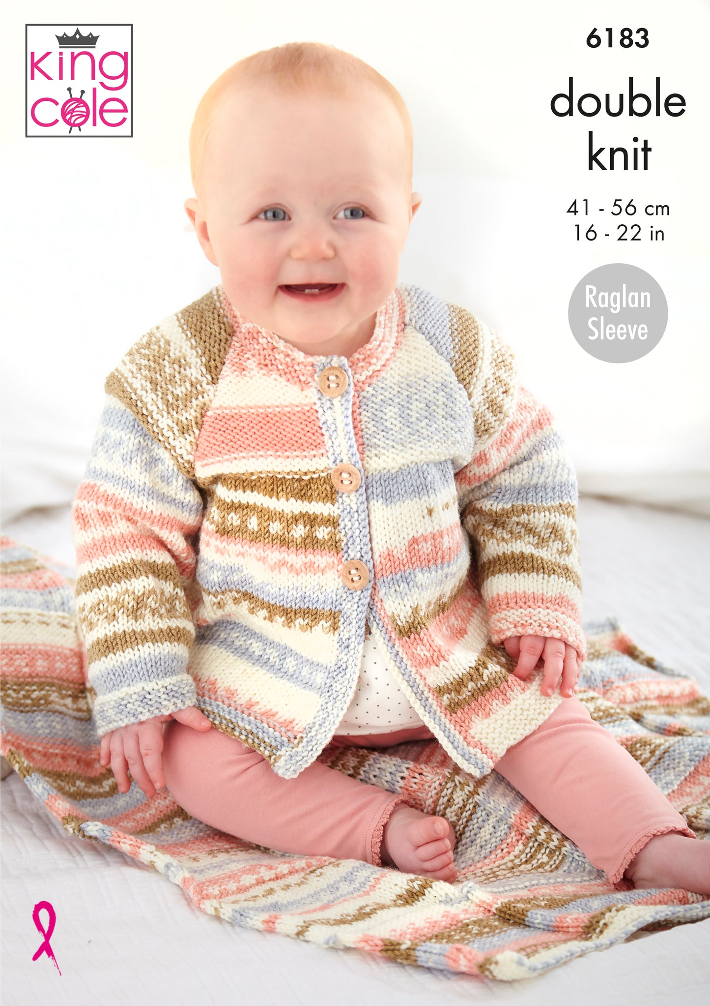 King Cole Baby’s Matinee Coat, Sweater and Blankets: Knitted in King Cole Cherish DK 6183