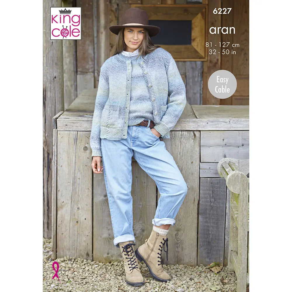 Ladies Cardigan & Vest King Cole Pattern 6227