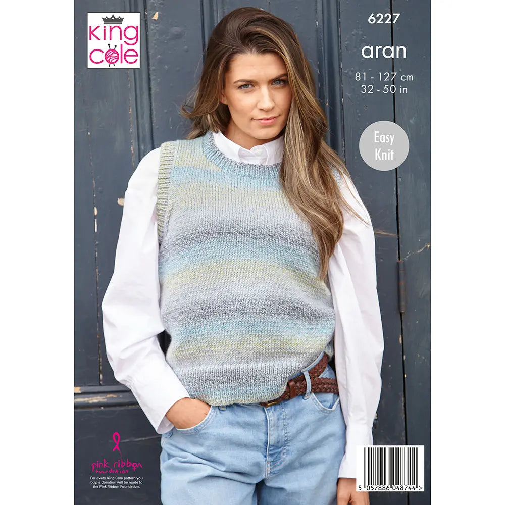 Ladies Cardigan & Vest King Cole Pattern 6227