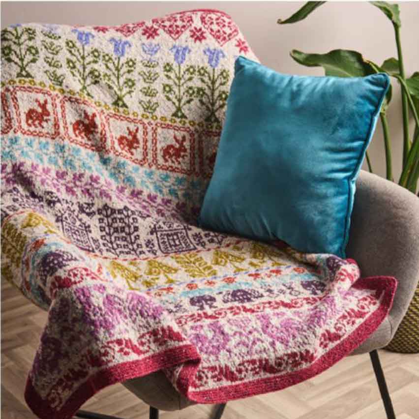 Heirloom Sampler Blanket Knit Along in Rowan Felted Tweed Dk - by Martin Storey