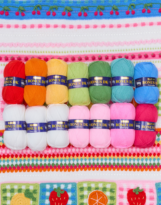 SUMMER PICNIC BLANKET CROCHET YARN BUNDLE