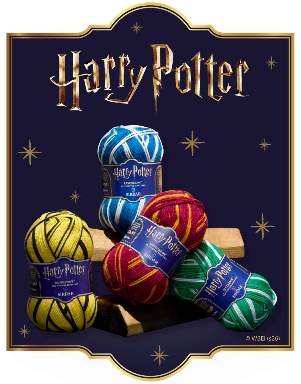 HARRY POTTER™ SELF-STRIPING SCARF YARN BY SIRDAR