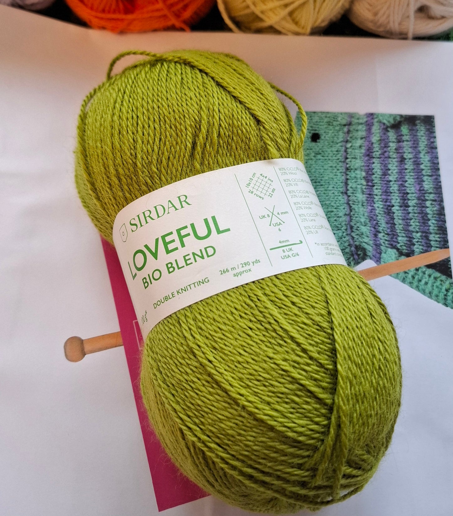 Branched Rib Polo Sweater Knitting Kit using Sirdar Loveful Bio Blend DK