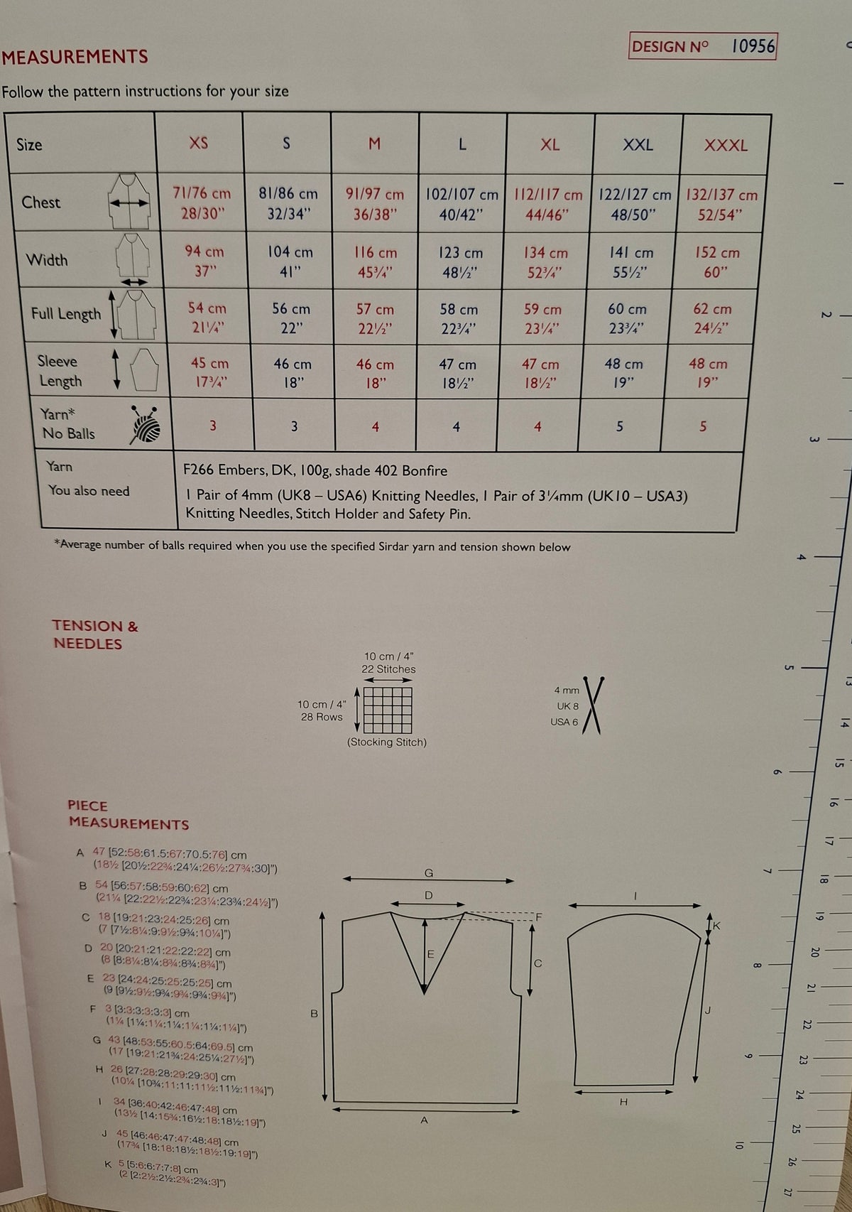 Sirdar Embers Jumper knitting Pack.