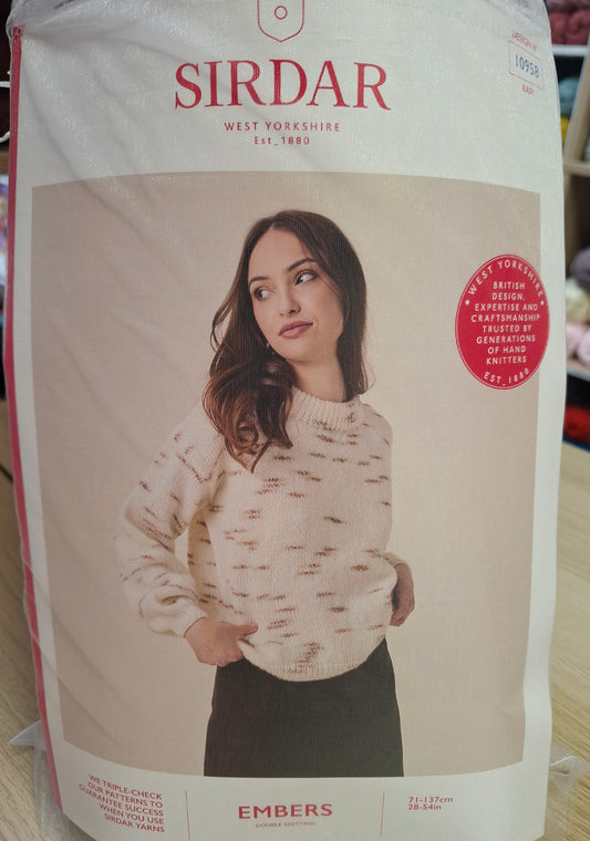 Sirdar Embers DK Round Neck Jumper Knitting Pack