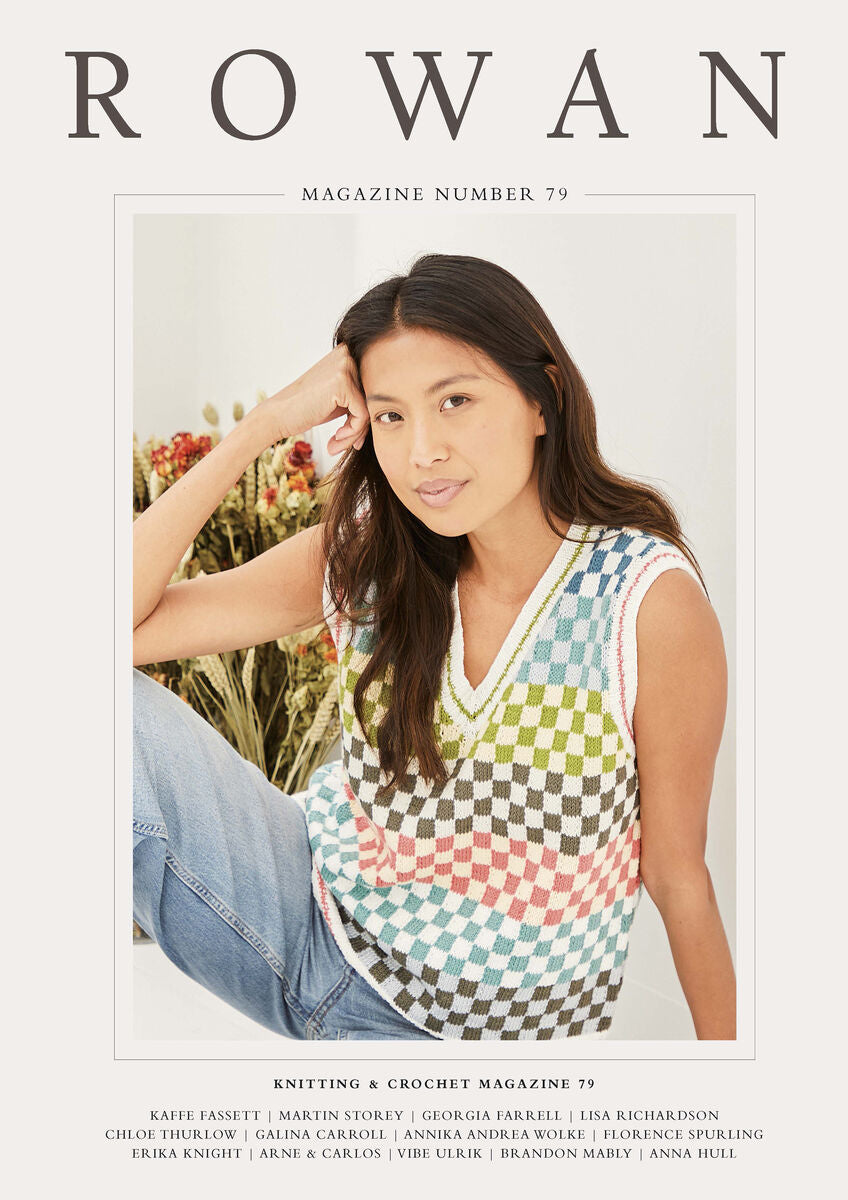 Magazine 79
by Martin Storey, ARNE & CARLOS, Lisa Richardson, Kaffe Fassett, Erika Knight, Georgia Farrell, Galina Carroll, Vibe Ulrik, Chloe Thurlow, Anna Hull, Annika Andrea Wolke, Brandon Mably, Florence Spurling