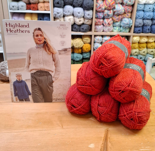 Stylecraft Highland Heather's Round Neck Sweater DK