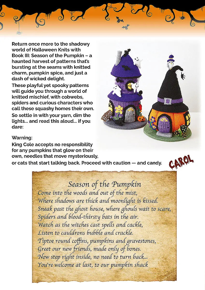 King Cole Halloween Knits Book 3